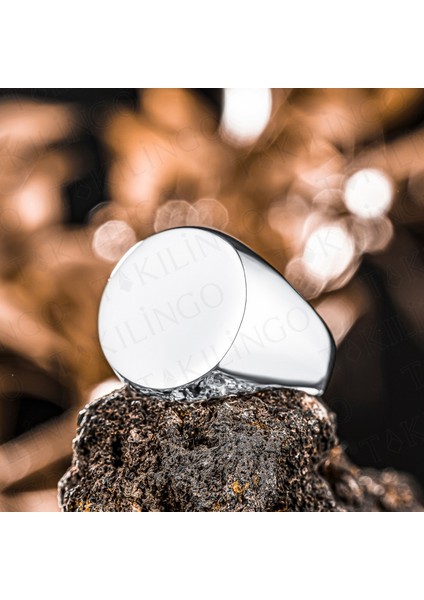 925 Ayar Gümüş Yuvarlak Sade Erkek Yüzük