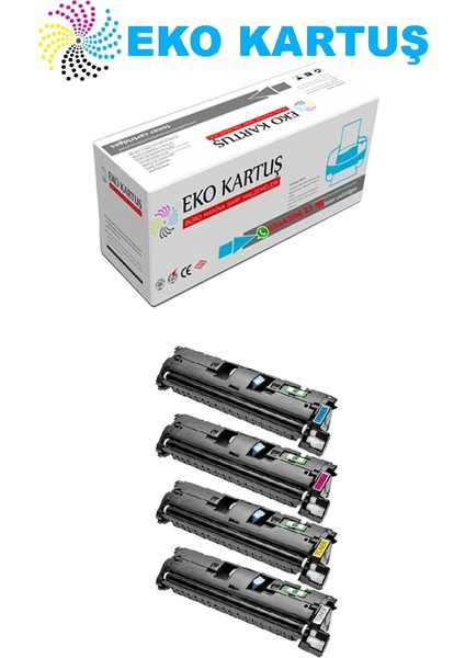 Hp Color Laserjet 2550L (Q3960A-Q3661A-Q3662A-Q3663A) Muadil Toner