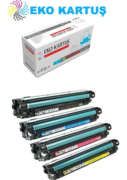 Hp Laserjet Pro 500 Color Mfp M570DW (CE400A-CE401-CE402-CE403) Set Muadil Toner