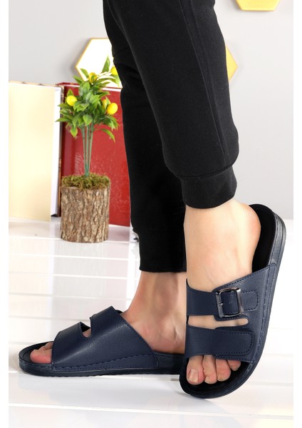 Ary 36-487 Günlük Cırtlı Erkek Terlik Lacivert fiyatları