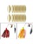 40X Metal Spinner Bıçakları Pürüzsüz Bitirmek Balıkçılık Lure Yapımı Dıy Kiti 4