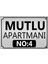 Apartman-Site Kapı Isimliği Kapı Tabelası 20X29 cm 3