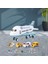 Plastik Helikopter Modeli Fighter Oyuncaklar W / Müzik ve Hikayesi 41X37X20CM Açık Mavi B (Yurt Dışından) 4
