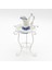 1/12 Dollhouse Minyatür Porselen Su Potu Lavabo ve Metal Raf Seti Oyuncak (Yurt Dışından) 3