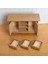 1/12 Ölçekli Dollhouse Mobilya Için Rustik Ahşap Finish Accent Saklama Dolabı (Yurt Dışından) 2