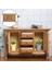 1/12 Ölçekli Dollhouse Mobilya Için Rustik Ahşap Finish Accent Saklama Dolabı (Yurt Dışından) 3