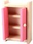 Dollhouse Minyatür Mobilya Ahşap Yatak Odası Yatak Masa Lambası Dolap Oyuncak Seti Gül Kırmızı (Yurt Dışından) 4