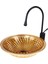 Pure Dekoratif Gold Cam Lavabo / Y GLS-107 1