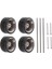 Evrensel 1:64 Ölçekli Araba Kauçuk Tekerlek Yetişkin 4WHEELS & 3 Aksları 5 End Caps A4 (Yurt Dışından) 4