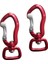 Carabiner Anahtarlık Carabiner Kanca Camping 71MM 71MM Kırmızı Kare Göz Için 400 kg (Yurt Dışından) 1