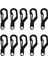10 Adet Paslanmaz Çelik D-Ring Carabiner Anahtarlık Anahtarlık Klip Kanca Toka (Yurt Dışından) 1