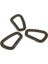 6x Abs Taktik Karabiner Molle Dokuma Kask Klip Anahtar Snap Kanca Ekipmanları Haki (Yurt Dışından) 3