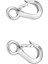 2x Dövme Çelik Clevis Kayma Kanca Güvenli Mandalı Clevis Kepçe Kanca Çekme Vinç Asansör (Yurt Dışından) 1