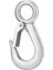 2x Dövme Çelik Clevis Kayma Kanca Güvenli Mandalı Clevis Kepçe Kanca Çekme Vinç Asansör (Yurt Dışından) 3