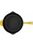 Döküm Izgara Tava, Metal Saplı Çap(Ø)28cm, Parlak Siyah Taban, Mat Sarı 2