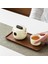 Hizmet Dışı Tepsi Doğal Ceviz Servis Yemek Yemeği Içmek Kahve Tepsileri 25X12X1.2 cm 5