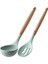 2 Adet Silikon Kevgir / Çorba Kaşık Yapışmaz Gereçler Set -40 ℃ -230 ℃ 1