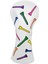 Dayanıklı Pu Golf Ahşap Kafa Kapak Fairway Headcover Guard Sleeve Durumda Guard Desen 16X33 cm 1