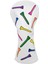 Dayanıklı Pu Golf Ahşap Kafa Kapak Fairway Headcover Guard Sleeve Durumda Guard Desen 16X33 cm 2