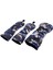 3 Adet / Takım Spor Golf Kulübü Headcover 460CC Sürücü Ahşap Kafa Kapak Mavi Camo 1