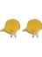 2 x Desen Golf Manyetik Visor ve Şapka Klip Ball Marker Sarı 2