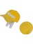 2 x Desen Golf Manyetik Visor ve Şapka Klip Ball Marker Sarı 3