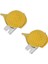 2 x Desen Golf Manyetik Visor ve Şapka Klip Ball Marker Sarı 4