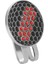 Golf Topu Marker Kristal Matkap Klips Marker Golf Visor Kırmızı Için 5