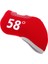 Dayanıklı Neopren Golf Kulübü Demir Atıcı Kafa Örtüsü Headcover Koruyucu Kol 58 Derece Kırmızı 1