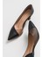 Luvi 353 Siyah Cilt Topuklu Kadın Ayakkabı