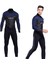 Erkek Wetsuit, 3mm Neopren Tam Vücut Uzun Kollu Dalış Sırt Fermuar L 2