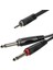 RX-K12605 .5 Metre 3.5 mm Stereo - Çift Mono Gitar Hazır Kablo 1