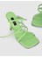 İLVİ Janika Deri Kadın Yeşil Topuklu Sandalet