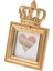 F Fityle Altın Taç Reçine Resim Fotoğraf Çerçevesi Barok Lüks Tarzı Ev Dekor Kare 3 Inç (Yurt Dışından) 1