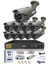 10 Kameralı 5 Mp Lensli 1080P Full HD Kamera Seti - Gece Görüşlü - Su Geçirmez - Cepten İzle 1