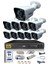 10 Kameralı 5 Mp Lensli 1080P Full HD Kamera Seti - Gece Görüşlü - Su Geçirmez - Cepten İzle 1