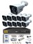 11 Kameralı 5 Mp Lensli 1080P Full HD Kamera Seti - Gece Görüşlü - Su Geçirmez - Cepten İzle 1