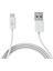 Type-C Girişli USB Data ve Hızlı Şarj Kablosu 1 mt Beyaz IX-05-TC 2
