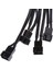 Bilgisayar Pc 4-Pin Fan Güç Kablosu Y 5 Yollu Ayırıcı Kurşun Bağlayıcı Adaptörü 4