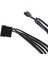 Bilgisayar Pc 4-Pin Fan Güç Kablosu Y 5 Yollu Ayırıcı Kurşun Bağlayıcı Adaptörü 5