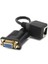 VGA Kadın RJ45 Kadın Genişletici Bağlayıcı Cat5 5e Ağ Kablosu Adaptörü Kadın Erkek 4