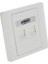 2port RJ11 Ile Beyaz Duvar Plakası Inline Coupler Ethernet Ağı (Yurt Dışından) 1