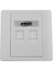 2port RJ11 Ile Beyaz Duvar Plakası Inline Coupler Ethernet Ağı (Yurt Dışından) 2