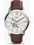 Online Kordon Fossil ES3064 Kahverengi Deri Saat Kordonu 3