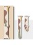Apple Watch Seri 10 42MM, Seri 9/8/7/6/se/5/4/3 Desenli Silikon Kordon 41MM 40MM 38MM Uyumlu Krem-Kahve 3