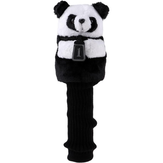 Yenilik Hayvan Golf Kulübü Başağı Kapak Ahşap Sürücü Headcover Aksesuarları Panda