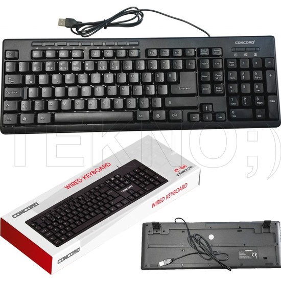 Happy Junior USB Türkçe Q Multimedia Klavye Concord C-54