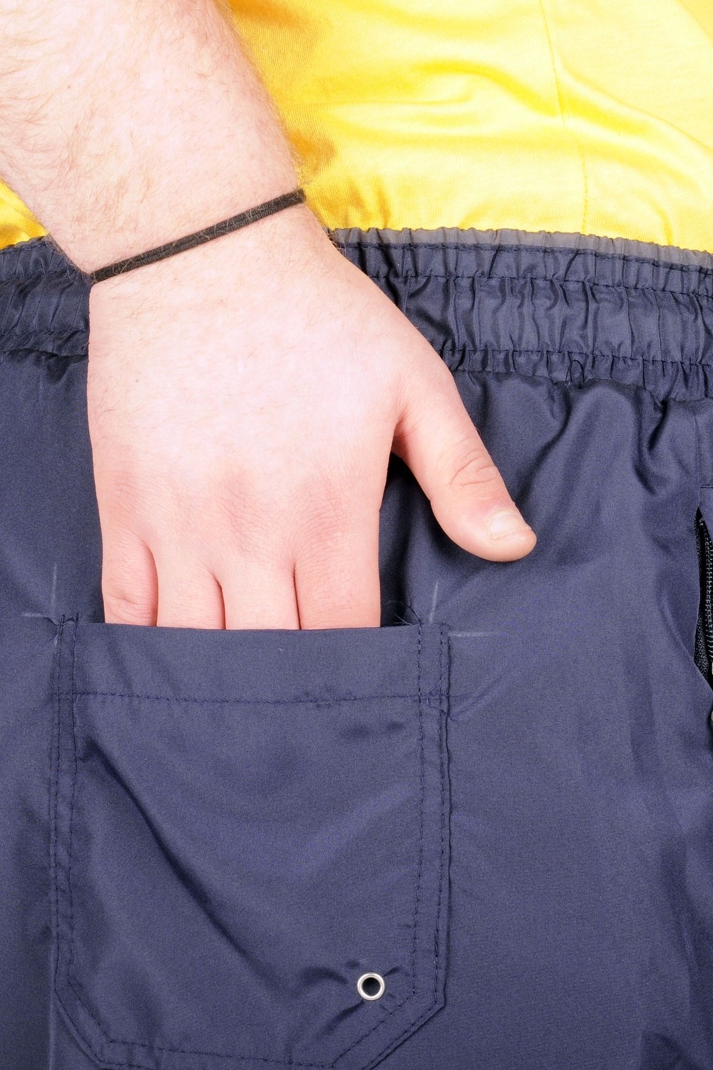 ModeXL Büyük Beden Erkek Deniz Şortu Long 21450 Lacivert görsel 8