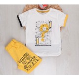 Glossy & Softy Baby Desenli Erkek Çocuk Şortlu Takım