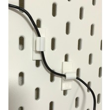 Aldım Geldi Ikea Skadis Için Kablo Tutucu Plastik Aparat